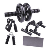 Maxbell Abs Roller Wheel Hand Gripper 2 Push up Bars for Beginners and Advanced Users 6PCS