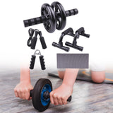 Maxbell Abs Roller Wheel Hand Gripper 2 Push up Bars for Beginners and Advanced Users 6PCS