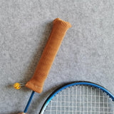 Maxbell Badminton Racket Handle Cover Decorative Non Slip Knitting Racket Grip Cover Coffee
