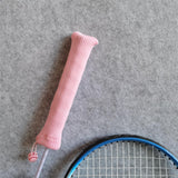 Maxbell Badminton Racket Handle Cover Decorative Non Slip Knitting Racket Grip Cover Pink