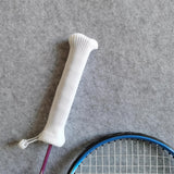 Maxbell Badminton Racket Handle Cover Decorative Non Slip Knitting Racket Grip Cover White
