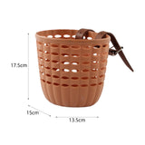 Maxbell Kids Bike Basket Replaces Portable Tricycle Basket for School Biking Outdoor brown