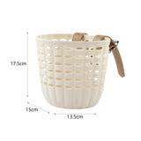 Maxbell Kids Bike Basket Replaces Portable Tricycle Basket for School Biking Outdoor beige