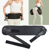 Maxbell Hip Belt Portable Easy to Use Dumbbell Belt for Lunges Squats Workout Black
