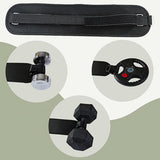 Maxbell Hip Belt Portable Easy to Use Dumbbell Belt for Lunges Squats Workout Black