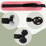 Maxbell Hip Belt Portable Easy to Use Dumbbell Belt for Lunges Squats Workout Pink Red
