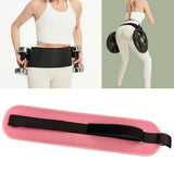 Maxbell Hip Belt Portable Easy to Use Dumbbell Belt for Lunges Squats Workout Pink Red