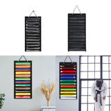 Maxbell Karate Belt Display Martial Arts Belts Organizer Belt Holder for Judo Boxing 35cmx72cm Wood Stick