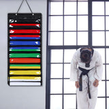 Maxbell Karate Belt Display Martial Arts Belts Organizer Belt Holder for Judo Boxing 40cmx80cm Airhole