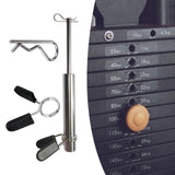 Maxbell Weight Stack Pin Steel Add Weight to Gym Equipment for Trainer Weight Plates 8mm