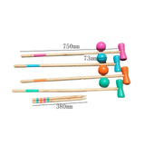 Maxbell Croquet Set for 4 Players for Outdoor Sport Games Backyard Family Gatherings