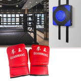 Maxbell Boxing Wall Target Square Sparring Pad Boxing Pad for Sports Workout Fitness Adult Gloves L Blue