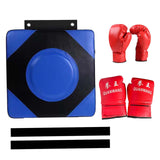 Maxbell Boxing Wall Target Square Sparring Pad Boxing Pad for Sports Workout Fitness 2Pair Gloves L Blue