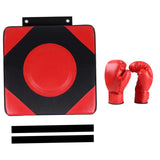 Maxbell Boxing Wall Target Square Sparring Pad Boxing Pad for Sports Workout Fitness Kid Gloves L Red