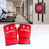 Maxbell Boxing Wall Target Square Sparring Pad Boxing Pad for Sports Workout Fitness Adult Gloves L Red