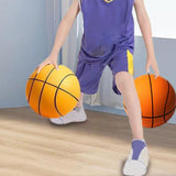 Maxbell Silent Basketball with Hoop Easy to Grip Lightweight Silent Kids Sports Ball