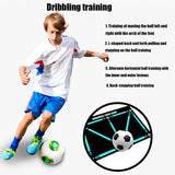 Maxbell Football Footstep Training Mat Anti Skid Carpet Supplies Soccer Training Mat