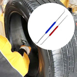 Maxbell 2x Car Oil Seal Hook Multi Use Seal Remover Tool for Vehicle Trucks Workshop Red Blue Silver