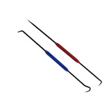 Maxbell 2x Car Oil Seal Hook Multi Use Seal Remover Tool for Vehicle Trucks Workshop Red Blue Black