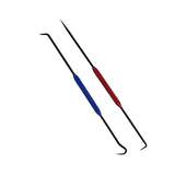 Maxbell 2x Car Oil Seal Hook Multi Use Seal Remover Tool for Vehicle Trucks Workshop Red Blue Black