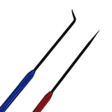 Maxbell 2x Car Oil Seal Hook Multi Use Seal Remover Tool for Vehicle Trucks Workshop Red Blue Black