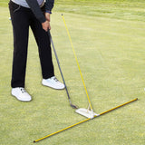 Maxbell Golf Alignment Sticks Golf Alignment Rods for Aiming Golf Training Equipment Yellow