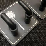 Maxbell 2 Pieces Badminton Racket Hook Metal Wall Mounted Racket Rack Hanging Hook