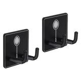 Maxbell 2 Pieces Badminton Racket Hook Metal Wall Mounted Racket Rack Hanging Hook