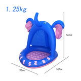 Maxbell Inflatable Pool for Kids Elephant Kiddie Pool for Summer Fun Backyard Garden