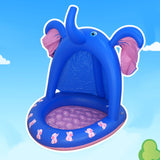 Maxbell Inflatable Pool for Kids Elephant Kiddie Pool for Summer Fun Backyard Garden