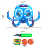 Maxbell Inflatable Pool Octopus Toys Summer Toys Rings Toss for Outdoor Indoor Party