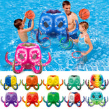 Maxbell Inflatable Pool Octopus Toys Summer Toys Rings Toss for Outdoor Indoor Party