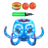 Maxbell Inflatable Pool Octopus Toys Summer Toys Rings Toss for Outdoor Indoor Party