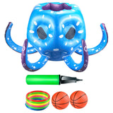 Maxbell Inflatable Pool Octopus Toys Summer Toys Rings Toss for Outdoor Indoor Party