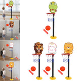 Maxbell Kids Basketball Hoop Indoor and Outdoor Multifunction Cartoon for Boys Girls frog