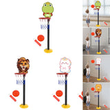 Maxbell Kids Basketball Hoop Indoor and Outdoor Multifunction Cartoon for Boys Girls frog