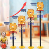 Maxbell Kids Basketball Hoop Indoor and Outdoor Multifunction Cartoon for Boys Girls frog