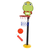 Maxbell Kids Basketball Hoop Indoor and Outdoor Multifunction Cartoon for Boys Girls frog