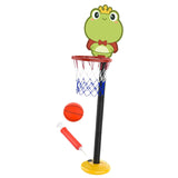 Maxbell Kids Basketball Hoop Indoor and Outdoor Multifunction Cartoon for Boys Girls frog