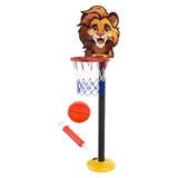 Maxbell Kids Basketball Hoop Indoor and Outdoor Multifunction Cartoon for Boys Girls lion