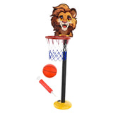 Maxbell Kids Basketball Hoop Indoor and Outdoor Multifunction Cartoon for Boys Girls lion