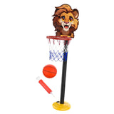 Maxbell Kids Basketball Hoop Indoor and Outdoor Multifunction Cartoon for Boys Girls lion