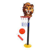 Maxbell Kids Basketball Hoop Indoor and Outdoor Multifunction Cartoon for Boys Girls lion