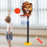 Maxbell Kids Basketball Hoop Indoor and Outdoor Multifunction Cartoon for Boys Girls lion