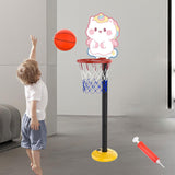 Maxbell Kids Basketball Hoop Indoor and Outdoor Multifunction Cartoon for Boys Girls pony