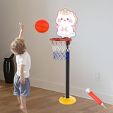 Maxbell Kids Basketball Hoop Indoor and Outdoor Multifunction Cartoon for Boys Girls pony