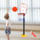 Maxbell Kids Basketball Hoop Indoor and Outdoor Multifunction Cartoon for Boys Girls pony