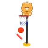 Maxbell Kids Basketball Hoop Indoor and Outdoor Multifunction Cartoon for Boys Girls bear