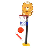 Maxbell Kids Basketball Hoop Indoor and Outdoor Multifunction Cartoon for Boys Girls bear