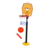 Maxbell Kids Basketball Hoop Indoor and Outdoor Multifunction Cartoon for Boys Girls bear